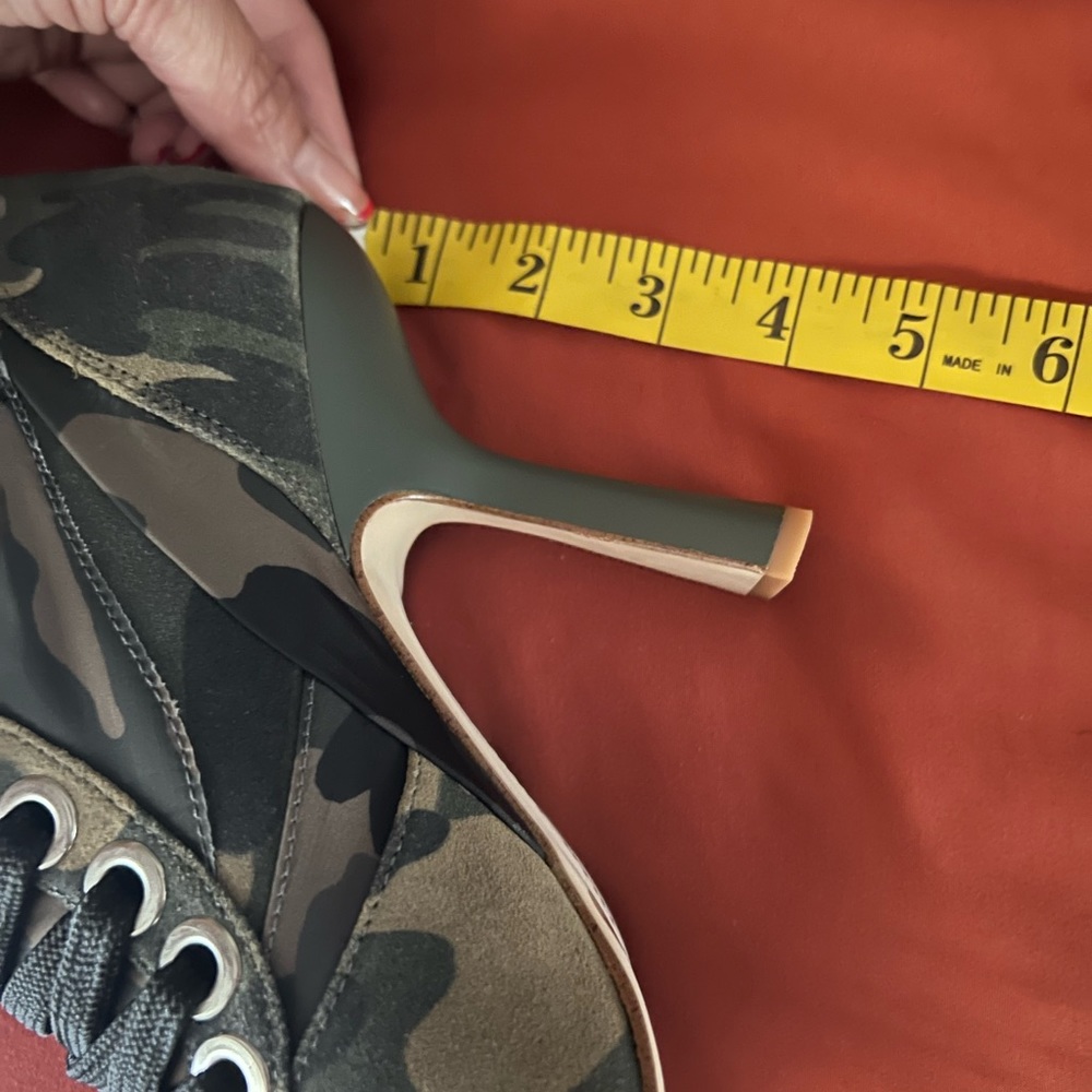 GIANNI BINI BOOTIES 9.5 camouflage, suede - Picture 10 of 12